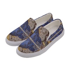 Mosaic Painting Glass Decoration Women s Canvas Slip Ons by Sudhe