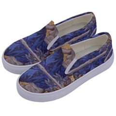 Mosaic Painting Glass Decoration Kids  Canvas Slip Ons by Sudhe