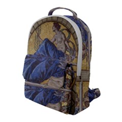 Mosaic Painting Glass Decoration Flap Pocket Backpack (large) by Sudhe