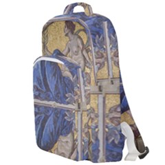 Mosaic Painting Glass Decoration Double Compartment Backpack by Sudhe