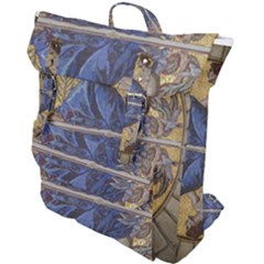 Mosaic Painting Glass Decoration Buckle Up Backpack by Sudhe