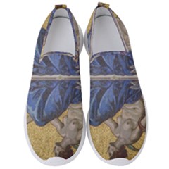 Mosaic Painting Glass Decoration Men s Slip On Sneakers by Sudhe