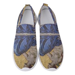 Mosaic Painting Glass Decoration Women s Slip On Sneakers by Sudhe