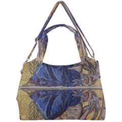 Mosaic Painting Glass Decoration Double Compartment Shoulder Bag