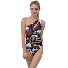 Transparent Background Bird To One Side Swimsuit by Sudhe