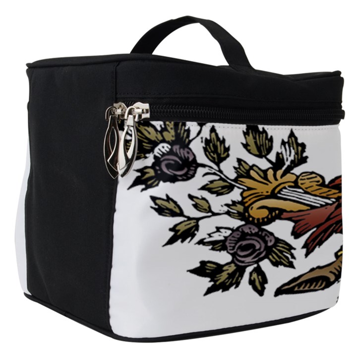 Transparent Background Bird Make Up Travel Bag (Small)