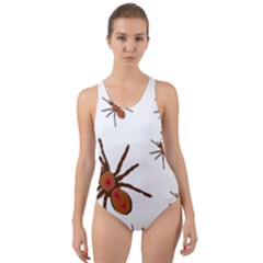 Nature Insect Natural Wildlife Cut-out Back One Piece Swimsuit by Sudhe