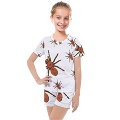 Nature Insect Natural Wildlife Kids  Mesh Tee And Shorts Set