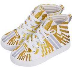 Knife Revenge Emblem Bird Eagle Kids  Hi-top Skate Sneakers by Sudhe