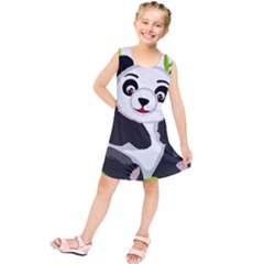 Giant Panda Bear Kids  Tunic Dress by Sudhe