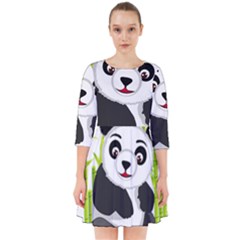 Giant Panda Bear Smock Dress by Sudhe