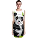 Giant Panda Bear Sleeveless Velvet Midi Dress View1