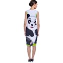 Giant Panda Bear Sleeveless Velvet Midi Dress View2