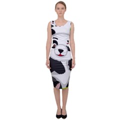 Giant Panda Bear Sleeveless Pencil Dress by Sudhe