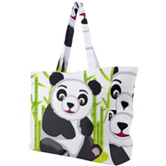 Giant Panda Bear Simple Shoulder Bag by Sudhe