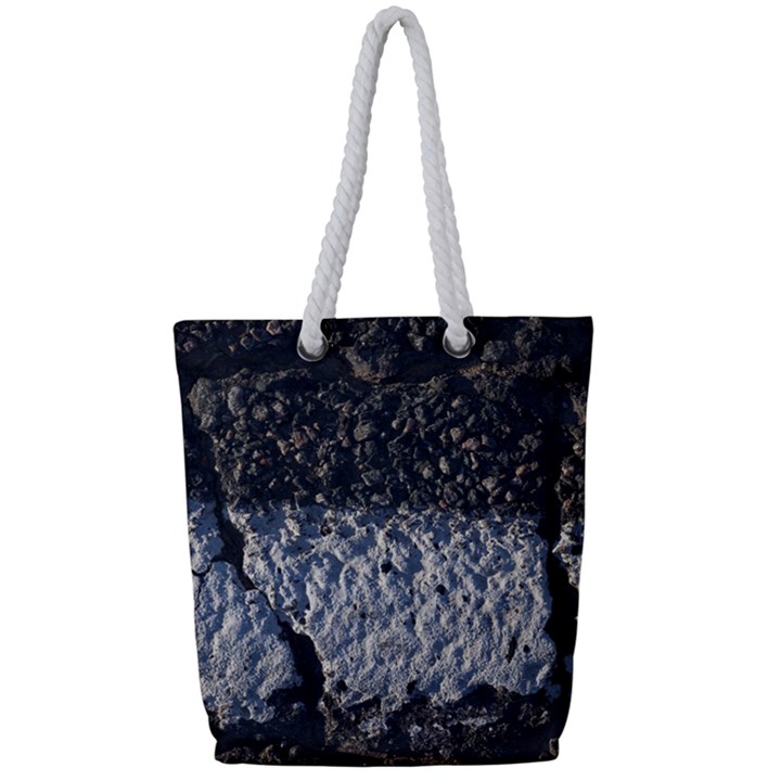 Asphalt road  Full Print Rope Handle Tote (Small)