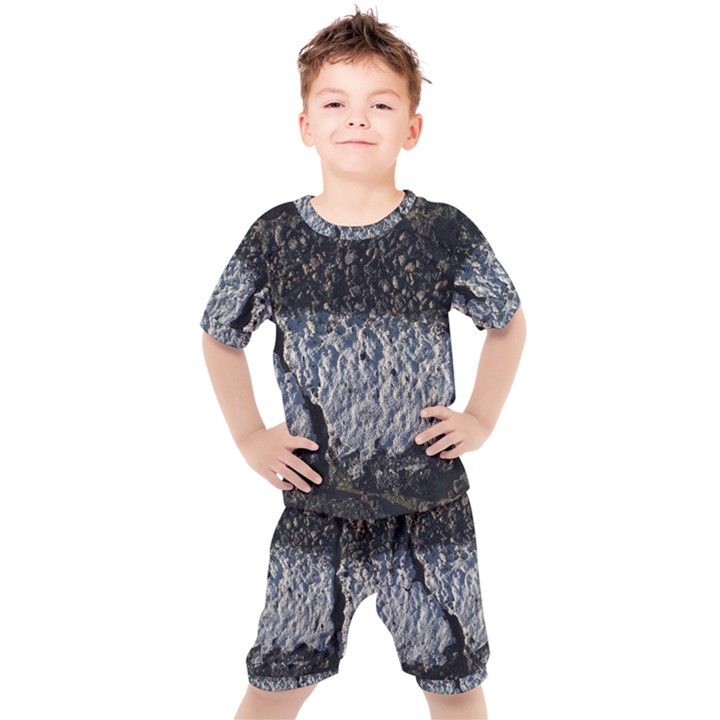 Asphalt road  Kids  Tee and Shorts Set