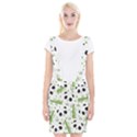 Giant Panda Bear Bamboo Icon Green Bamboo Braces Suspender Skirt View1