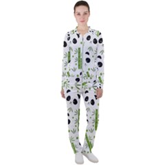 Giant Panda Bear Bamboo Icon Green Bamboo Casual Jacket And Pants Set by Sudhe