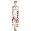 Rocket Cartoon Button Up Chiffon Maxi Dress View1