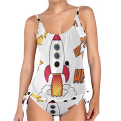 Rocket Cartoon Tankini Set by Sudhe