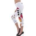 Rocket Cartoon Lightweight Velour Capri Leggings  View3