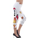 Rocket Cartoon Lightweight Velour Capri Leggings  View4