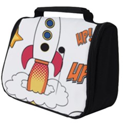 Rocket Cartoon Full Print Travel Pouch (big) by Sudhe