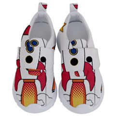 Rocket Cartoon Kids  Velcro No Lace Shoes by Sudhe