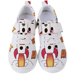 Rocket Cartoon Women s Velcro Strap Shoes