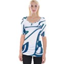 Blue Vector Car Wide Neckline Tee View1