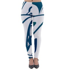 Blue Vector Car Lightweight Velour Leggings by Sudhe