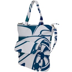 Blue Vector Car Shoulder Tote Bag by Sudhe