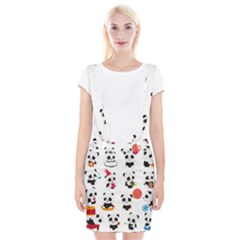 Giant Panda Bear Cuteness Braces Suspender Skirt by Sudhe