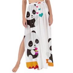 Giant Panda Bear Cuteness Maxi Chiffon Tie-up Sarong by Sudhe