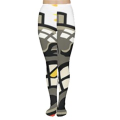 Smoking Cartoon Evil Bomb Cartoon Tights by Sudhe