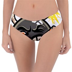 Smoking Cartoon Evil Bomb Cartoon Reversible Classic Bikini Bottoms by Sudhe