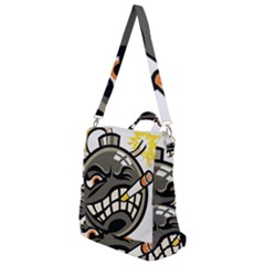 Smoking Cartoon Evil Bomb Cartoon Crossbody Backpack