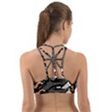 Smoking Cartoon Evil Bomb Cartoon Back Web Sports Bra View2