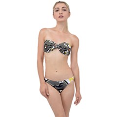 Smoking Cartoon Evil Bomb Cartoon Classic Bandeau Bikini Set by Sudhe