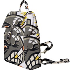 Smoking Cartoon Evil Bomb Cartoon Buckle Everyday Backpack by Sudhe