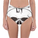 Skull Knife Euclidean Vector Skull Sword Inserted Reversible High-Waist Bikini Bottoms View3