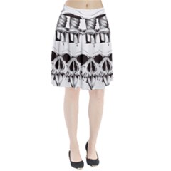 Skull Knife Euclidean Vector Skull Sword Inserted Pleated Skirt by Sudhe