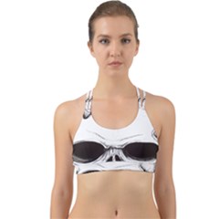 Skull Knife Euclidean Vector Skull Sword Inserted Back Web Sports Bra by Sudhe