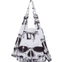 Skull Knife Euclidean Vector Skull Sword Inserted Center Zip Backpack View2