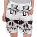 Skull Knife Euclidean Vector Skull Sword Inserted Pocket Shorts View1