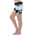 Skull Knife Euclidean Vector Skull Sword Inserted Lightweight Velour Yoga Shorts View2