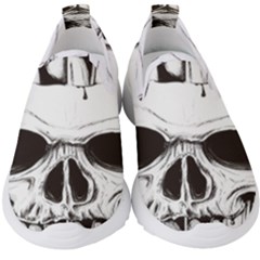 Skull Knife Euclidean Vector Skull Sword Inserted Kids  Slip On Sneakers by Sudhe