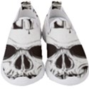 Skull Knife Euclidean Vector Skull Sword Inserted Kids  Slip On Sneakers View1