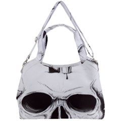 Skull Knife Euclidean Vector Skull Sword Inserted Double Compartment Shoulder Bag